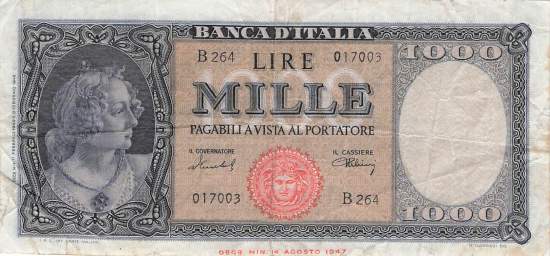 1000 Lire 1949 p.88b